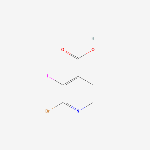 2-Bromo-3-iodo-isonicotinic acid (CAS: 848243-29-8) - Chemical Structure and Molecular Formula 
