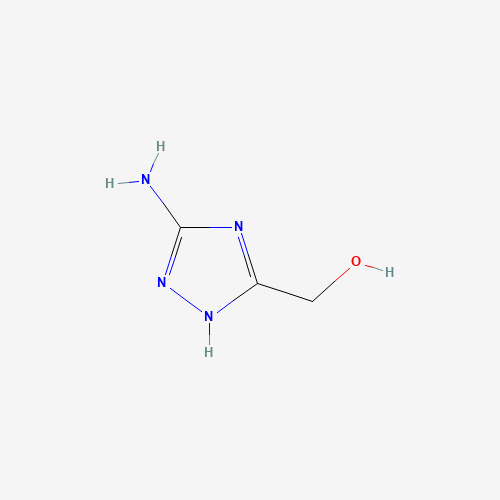 (5-Amino-1H-[1,2,4]triazol-3-yl)-methanol (CAS: 27277-03-8) - Chemical Structure and Molecular Formula 
