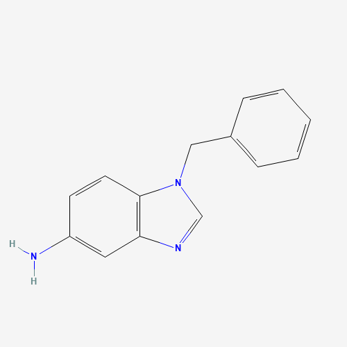 1-Benzyl-1H-1,3-benzimidazol-5-amine (CAS: 26530-89-2) - Chemical Structure and Molecular Formula 