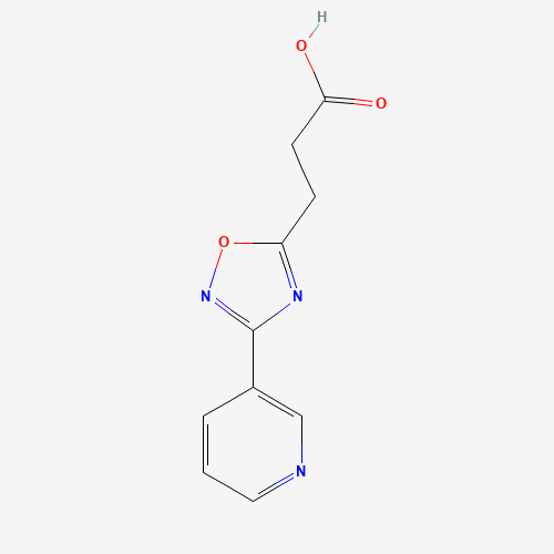 3-(3-Pyridin-3-yl-[1,2,4]oxadiazol-5-yl)-propionic acid (CAS: 876716-11-9) - Related Chemical Product