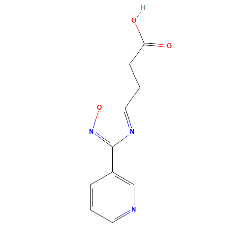 3-(3-Pyridin-3-yl-[1,2,4]oxadiazol-5-yl)-propionic acid (CAS: 876716-11-9) - Related Chemical Product