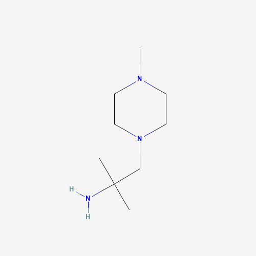 1,1-Dimethyl-2-(4-methyl-piperazin-1-yl)-ethylamine (CAS: 84725-48-4) - Chemical Structure and Molecular Formula 