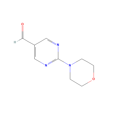 2-Morpholin-4-yl-pyrimidine-5-carbaldehyde (CAS: 842974-69-0) - Chemical Structure and Molecular Formula 