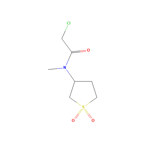 2-Chloro-N-(1,1-dioxo-tetrahydro-1lambda*6*-thiophen-3-yl)-N-methyl-acetamide (CAS: 7365-23-3) - Related Chemical Product
