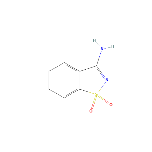 1,1-Dioxo-1H-1lambda*6*-benzo[d]isothiazol-3-ylamine (CAS: 7668-28-2) - Related Chemical Product