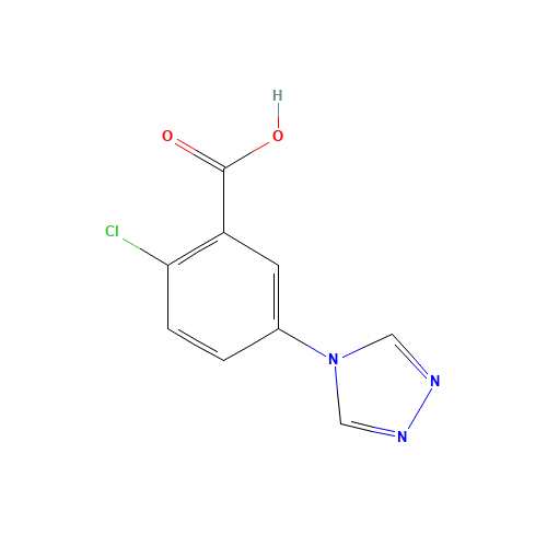 2-Chloro-5-[1,2,4]triazol-4-yl-benzoic acid (CAS: 842977-25-7) - Related Chemical Product