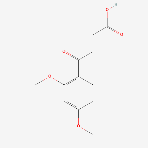 4-(2,4-Dimethoxy-phenyl)-4-oxo-butyric acid (CAS: 14617-06-2) - Chemical Structure and Molecular Formula 