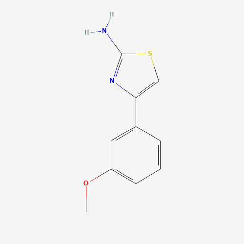 4-(3-Methoxy-phenyl)-thiazol-2-ylamine (CAS: 83558-37-6) - Chemical Structure and Molecular Formula 