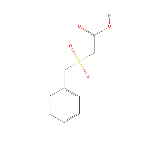 Phenylmethanesulfonyl-acetic acid (CAS: 28203-59-0) - Chemical Structure and Molecular Formula 