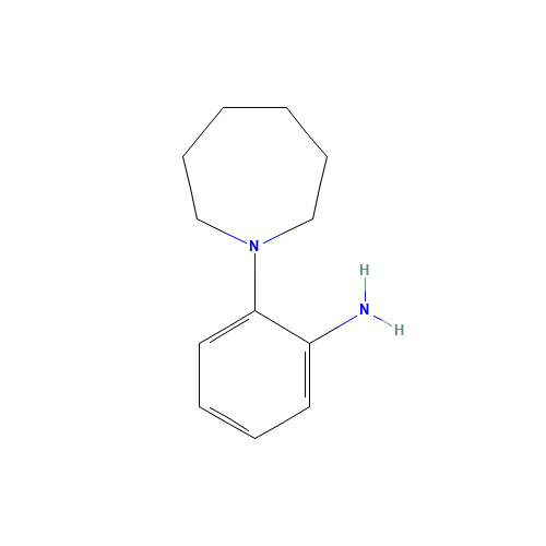 2-Azepan-1-yl-phenylamine (CAS: 51627-46-4) - Chemical Structure and Molecular Formula 