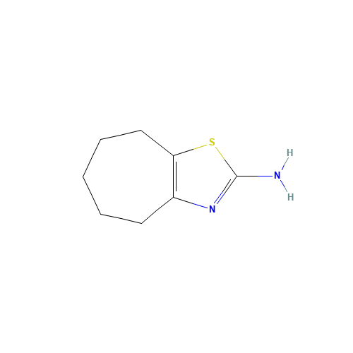 5,6,7,8-Tetrahydro-4H-cycloheptathiazol-2-ylamine (CAS: 14292-44-5) - Chemical Structure and Molecular Formula 