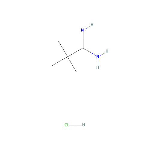 2,2-Dimethyl-propionamidine hydrochloride (CAS: 18202-73-8) - Chemical Structure and Molecular Formula 