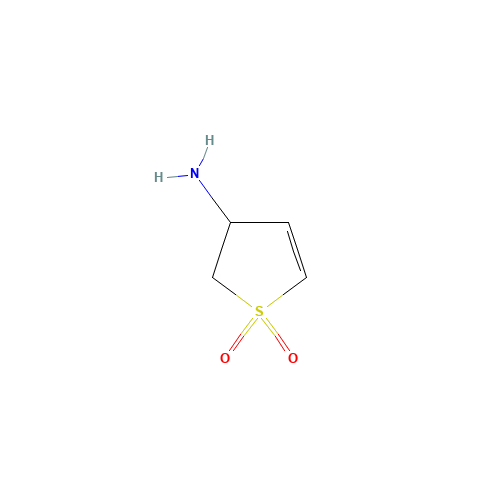 1,1-Dioxo-2,3-dihydro-1H-1lambda*6*-thiophen-3-ylamine (CAS: 56275-95-7) - Chemical Structure and Molecular Formula 