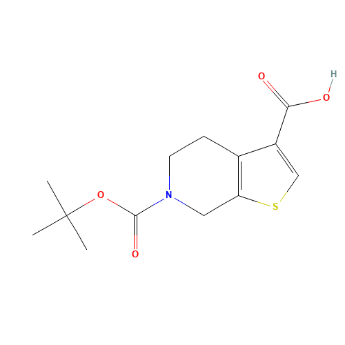 4,7-Dihydro-5H-thieno[2,3-c]pyridine-3,6-dicarboxylic acid 6-tert-butyl ester (CAS: 889939-56-4) - Chemical Structure and Molecular Formula 