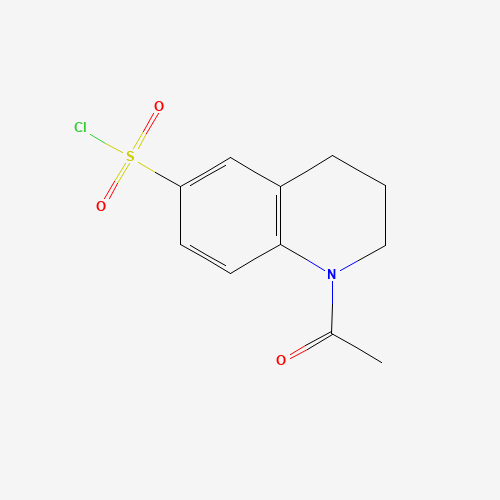 1-Acetyl-1,2,3,4-tetrahydro-quinoline-6-sulfonyl chloride (CAS: 868964-04-9) - Chemical Structure and Molecular Formula 