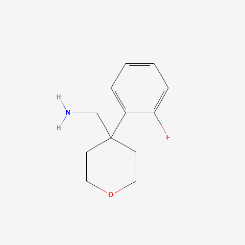 C-[4-(2-Fluoro-phenyl)-tetrahydro-pyran-4-yl]-methylamine (CAS: 889939-78-0) - Related Chemical Product