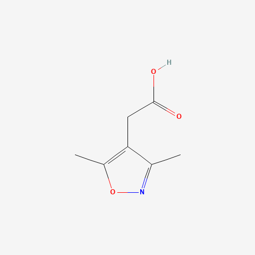 (3,5-Dimethyl-isoxazol-4-yl)-acetic acid (CAS: 2510-27-2) - Chemical Structure and Molecular Formula 