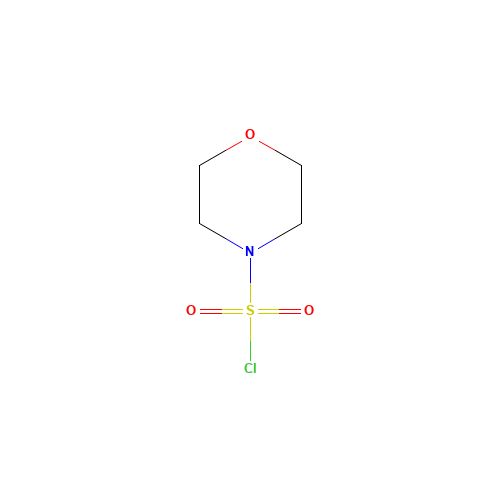 Morpholine-4-sulfonyl chloride (CAS: 1828-66-6) - Chemical Structure and Molecular Formula 