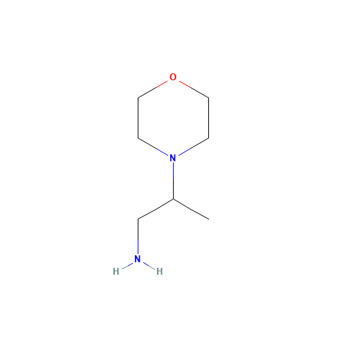 2-Morpholin-4-yl-propylamine (CAS: 1005-04-5) - Chemical Structure and Molecular Formula 