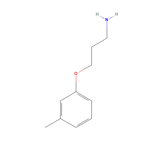 3-m-Tolyloxy-propylamine (CAS: 26646-51-5) - Chemical Structure and Molecular Formula 