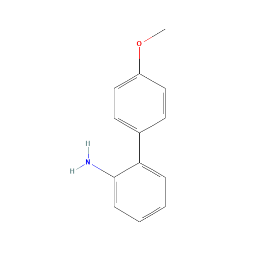 4'-Methoxy[1,1'-biphenyl]-2-amine (CAS: 38089-03-1) - Chemical Structure and Molecular Formula 