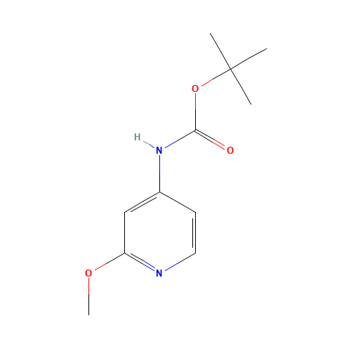 (2-Methoxy-pyridin-4-yl)-carbamic acid tert-butyl ester (CAS: 849353-31-7) - Chemical Structure and Molecular Formula 