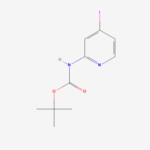 (4-Iodo-pyridin-2-yl)-carbamic acid tert-butyl ester (CAS: 405939-28-8) - Chemical Structure and Molecular Formula 
