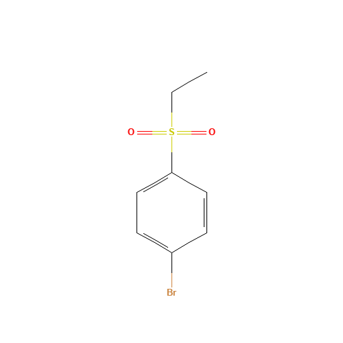 1-Bromo-4-(ethylsulfonyl)benzene (CAS: 26732-20-7) - Chemical Structure and Molecular Formula 