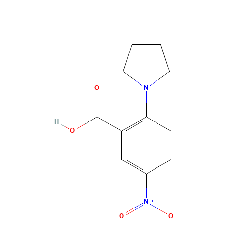 5-Nitro-2-(1-pyrrolidinyl)benzenecarboxylic acid (CAS: 19555-48-7) - Related Chemical Product