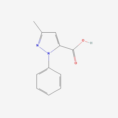 3-Methyl-1-phenylpyrazole-5-carboxylic acid (CAS: 1136-76-1) - Chemical Structure and Molecular Formula 