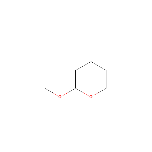 2-Methoxytetrahydropyran (CAS: 6581-66-4) - Chemical Structure and Molecular Formula 