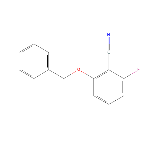 2-Benzyloxy-6-fluorobenzonitrile (CAS: 94088-45-6) - Chemical Structure and Molecular Formula 