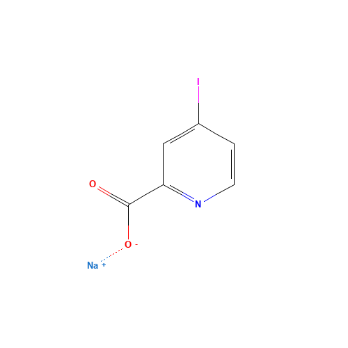 4-Iodo-pyridine-2-carboxylic acid, sodium salt (CAS: 618107-88-3) - Chemical Structure and Molecular Formula 