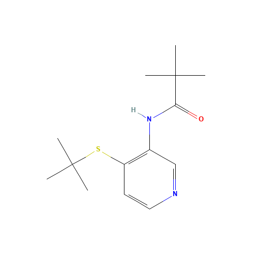 N-(4-tert-Butylsulfanyl-pyridin-3-yl)-2,2-dimethyl-propionamide (CAS: 766557-58-8) - Related Chemical Product