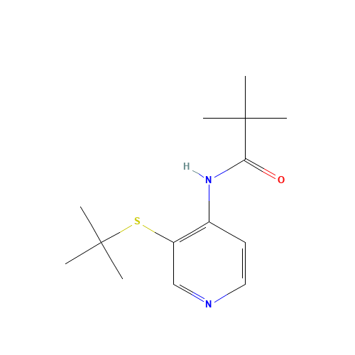 N-(3-tert-Butylsulfanyl-pyridin-4-yl)-2,2-dimethyl-propionamide (CAS: 766557-59-9) - Related Chemical Product