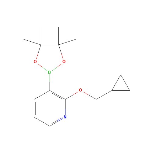 2-Cyclopropylmethoxy-3-(4,4,5,5-tetramethyl-[1,3,2]dioxaborolan-2-yl)-pyridine (CAS: 848243-26-5) - Related Chemical Product