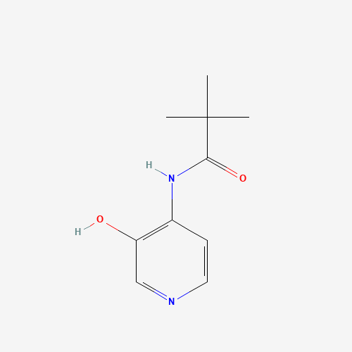 N-(3-Hydroxy-pyridin-4-yl)-2,2-dimethyl-propionamide (CAS: 169205-93-0) - Chemical Structure and Molecular Formula 