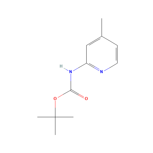 (4-Methyl-pyridin-2-yl)-carbamic acid tert-butyl ester (CAS: 90101-20-5) - Chemical Structure and Molecular Formula 