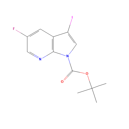 5-Fluoro-3-iodo-pyrrolo[2,3-b]pyridine-1-carboxylic acid tert-butyl ester (CAS: 928653-78-5) - Related Chemical Product