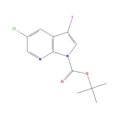 5-Chloro-3-iodo-pyrrolo[2,3-b]pyridine-1-carboxylic acid tert-butyl ester (CAS: 928653-79-6) - Related Chemical Product
