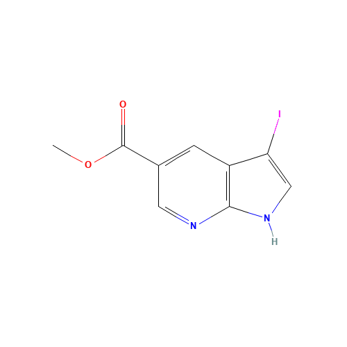 3-Iodo-1H-pyrrolo[2,3-b]pyridine-5-carboxylic acid methyl ester (CAS: 944937-30-8) - Related Chemical Product