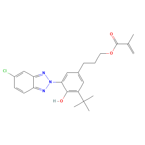 2-Methylacrylic acid 3-[3-tert-butyl-5-(5-chlorobe nzotriazol-2-yl)-4-hydroxyphenyl]-propyl ester (CAS: 96478-15-8) - Related Chemical Product