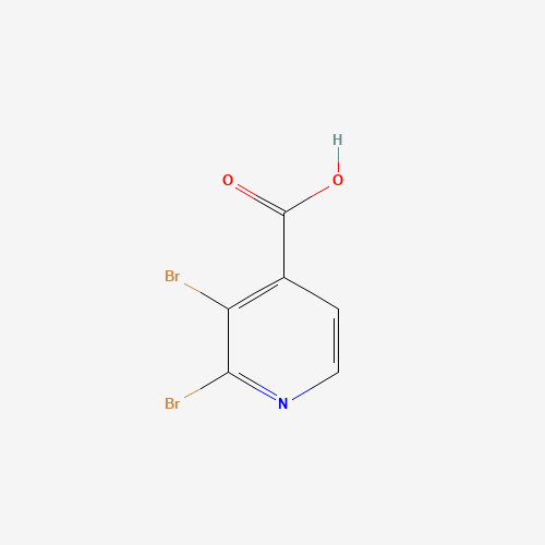 2,3-Dibromopyridine-4-carboxylic acid (CAS: 1020056-98-7) - Chemical Structure and Molecular Formula 
