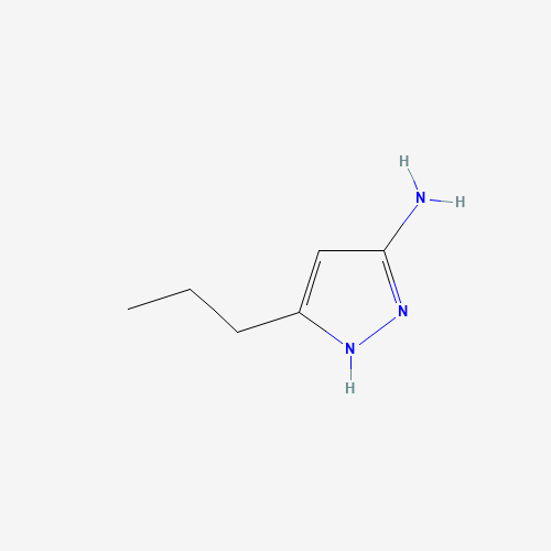 5-Propyl-1H-pyrazol-3-ylamine (CAS: 126748-58-1) - Chemical Structure and Molecular Formula 