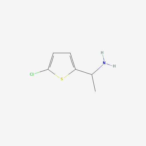 1-(5-Chlorothien-2-yl)ethanamine (CAS: 214759-44-1) - Chemical Structure and Molecular Formula 