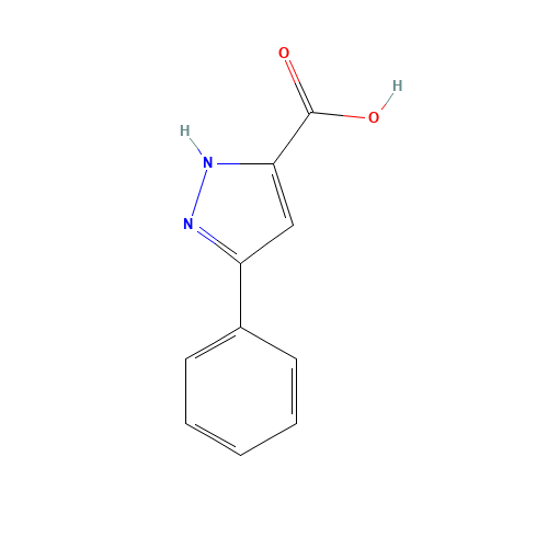 3-Phenyl-1H-pyrazole-5-carboxylic acid (CAS: 1134-49-2) - Related Chemical Product