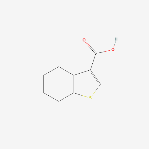 4,5,6,7-Tetrahydro-1-benzothiophene-3-carboxylic acid (CAS: 19156-54-8) - Chemical Structure and Molecular Formula 