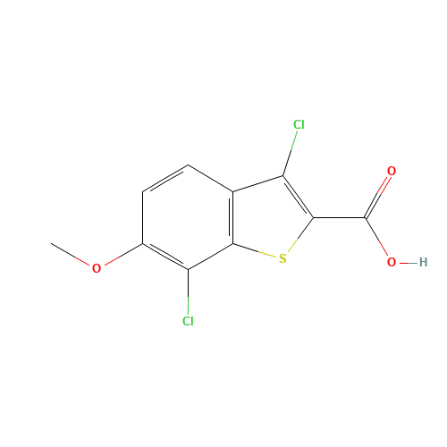 3,7-Dichloro-6-methoxy-1-benzothiophene-2-carboxylic acid (CAS: 34576-89-1) - Related Chemical Product