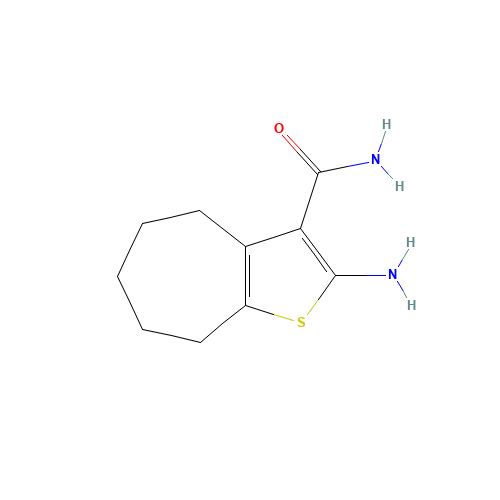 2-Amino-5,6,7,8-tetrahydro-4H-cyclohepta-[b]thiophene-3-carboxamide (CAS: 40106-12-5) - Related Chemical Product