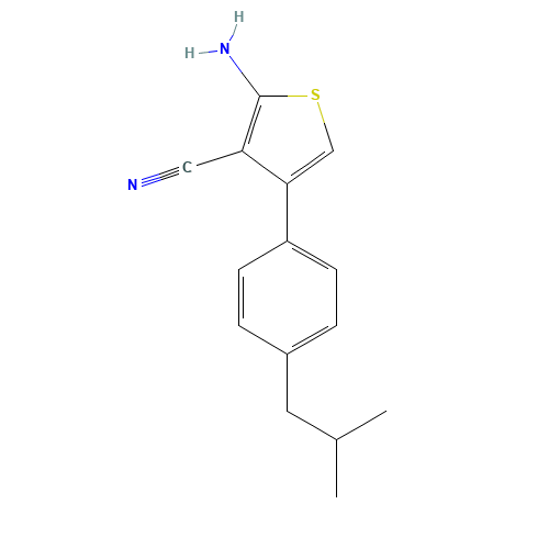2-Amino-4-(4-isobutylphenyl)thiophene-3-carbonitrile (CAS: 438218-65-6) - Related Chemical Product